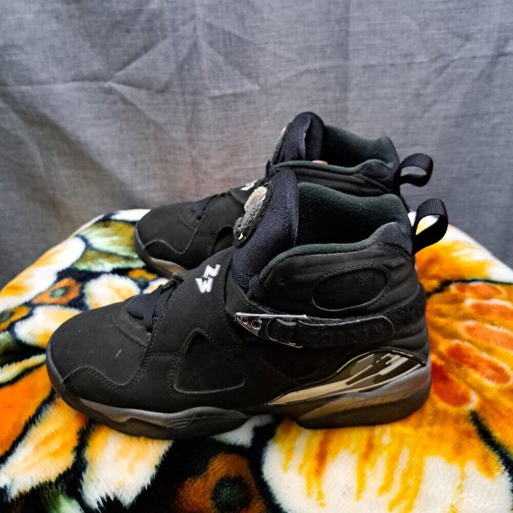 %Nike Air Jordan 8 Retro BG 'Chrome' 2015 305368-003 Youth Size 7Y AJ16